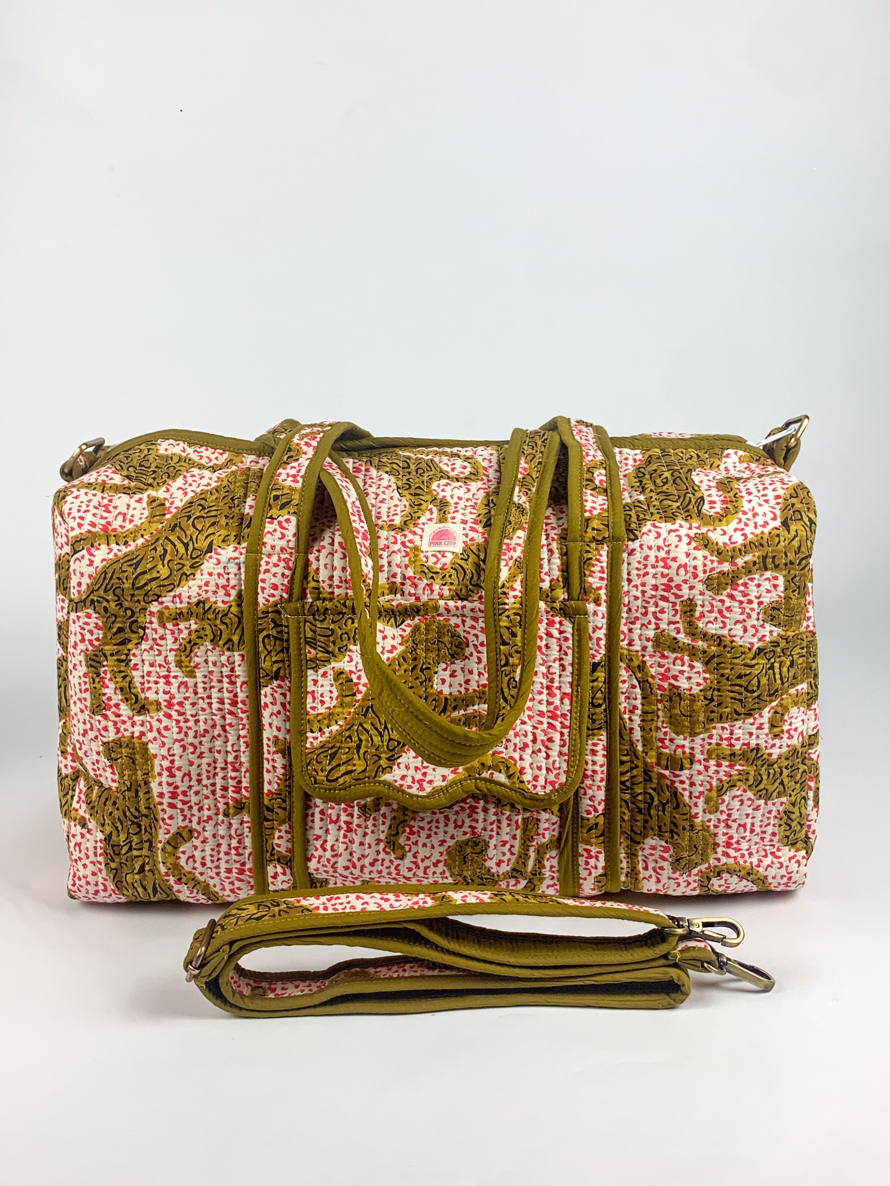 Red Spot Leopard Weekend Bag