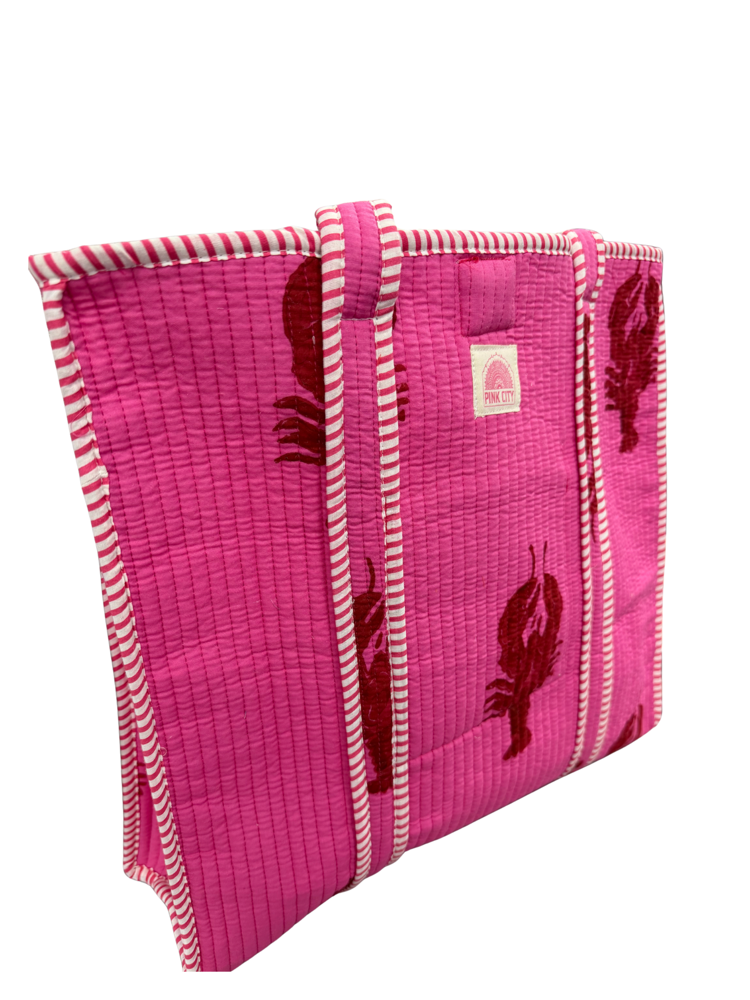 Pink Lobster Tote Bag