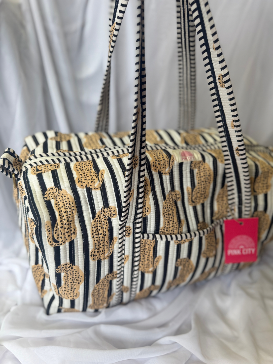 Leopard Monochrome Weekend Bag image 0
