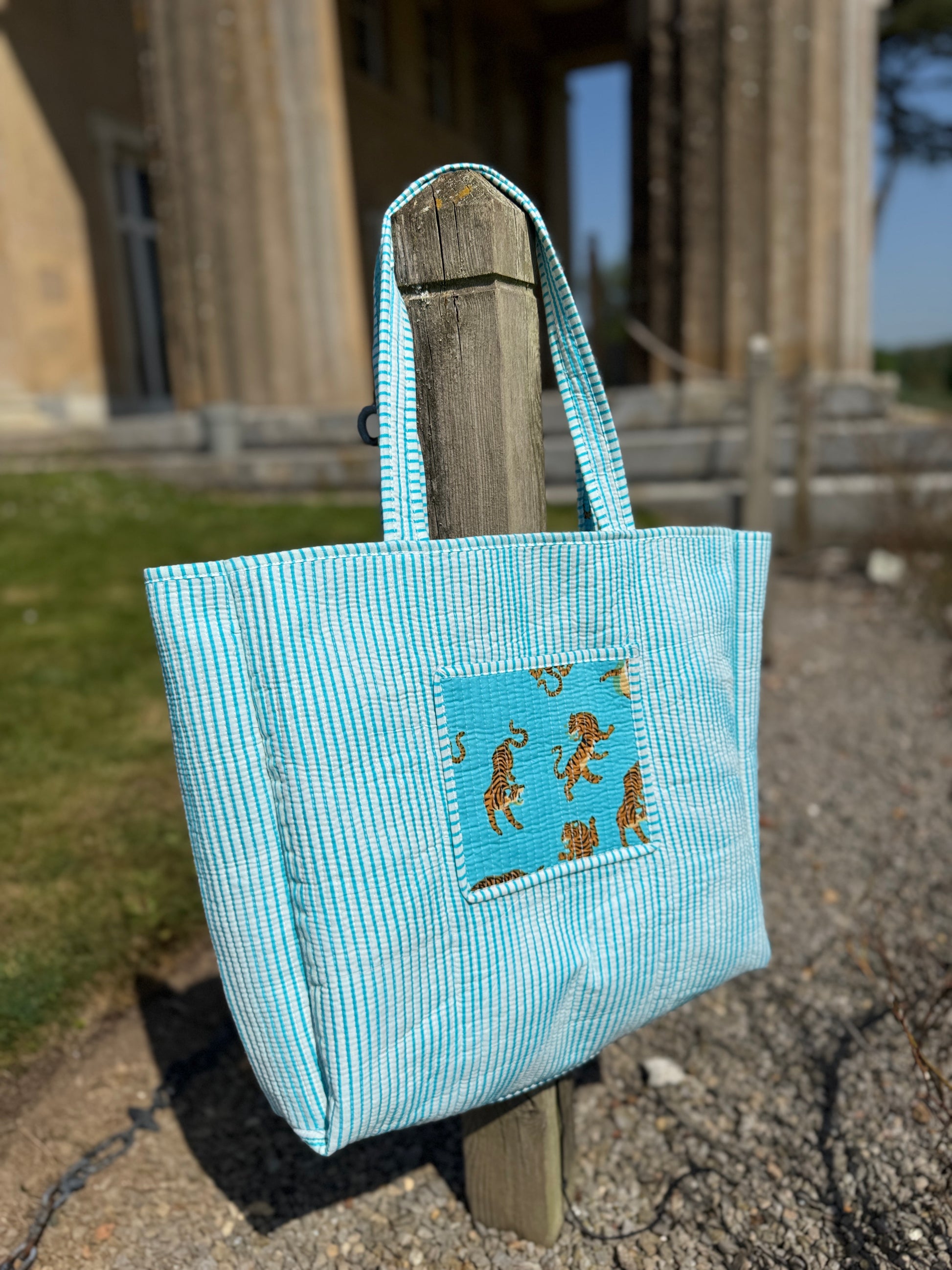 Wild Thing Blue Reversible Tote image 1