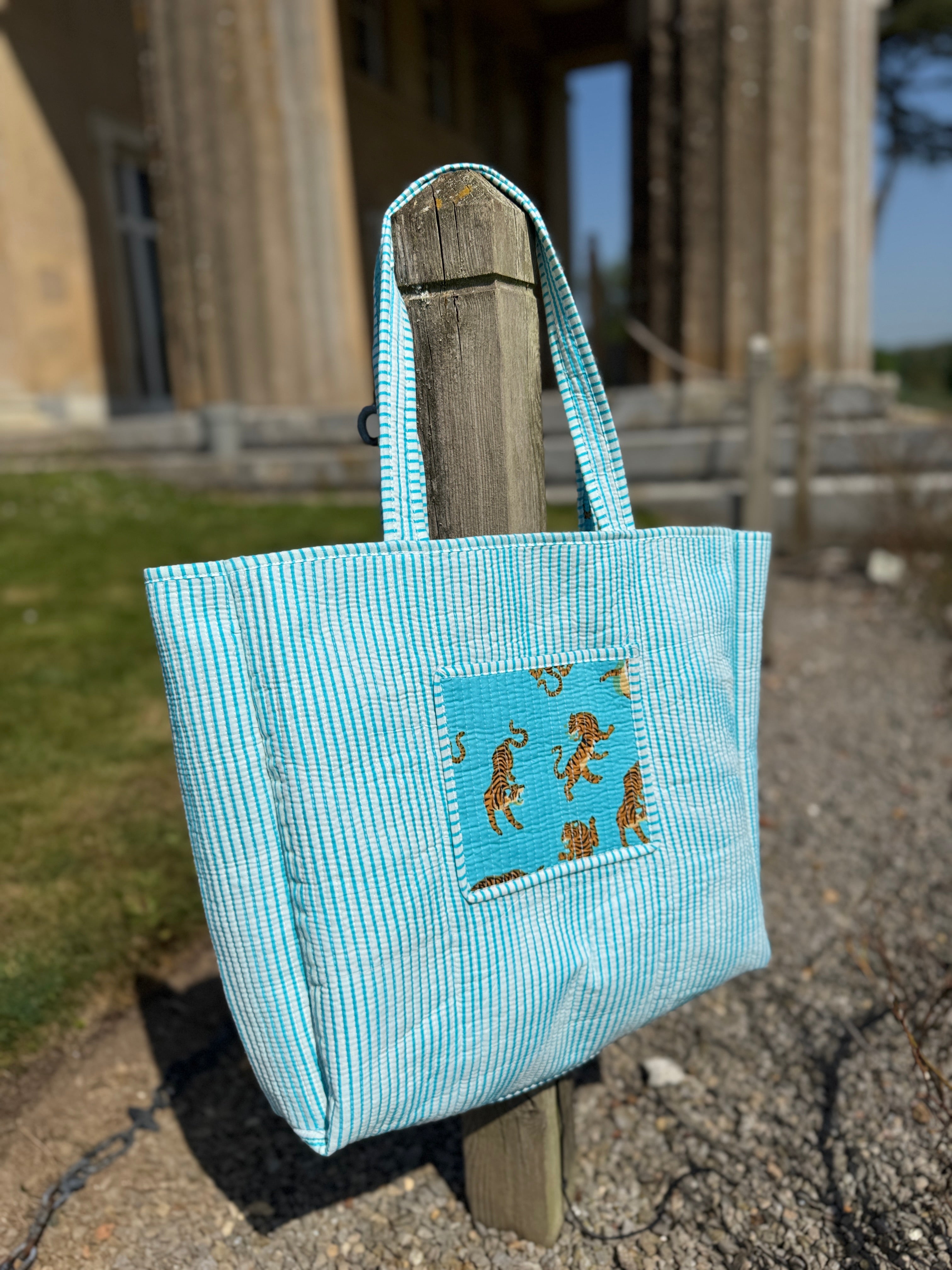 Wild Thing Blue Reversible Tote image 1