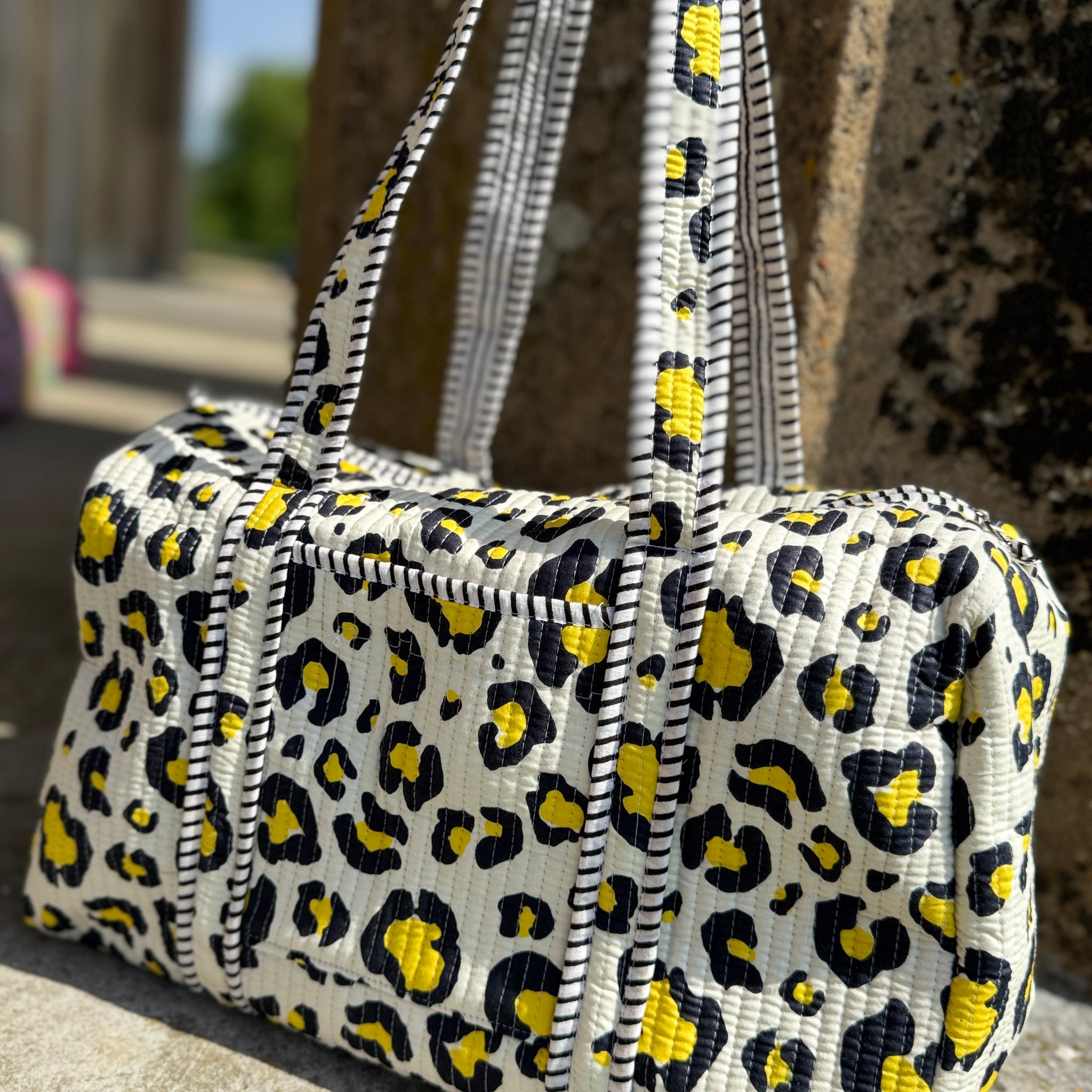 Electric Leopard Duffle Bag image 0