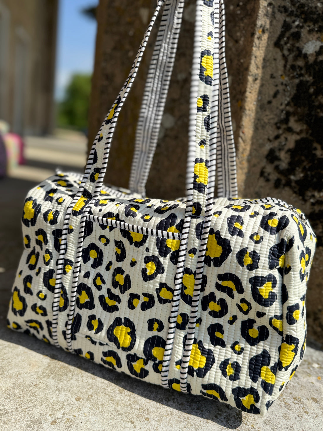 Electric Leopard Duffle Bag image 0