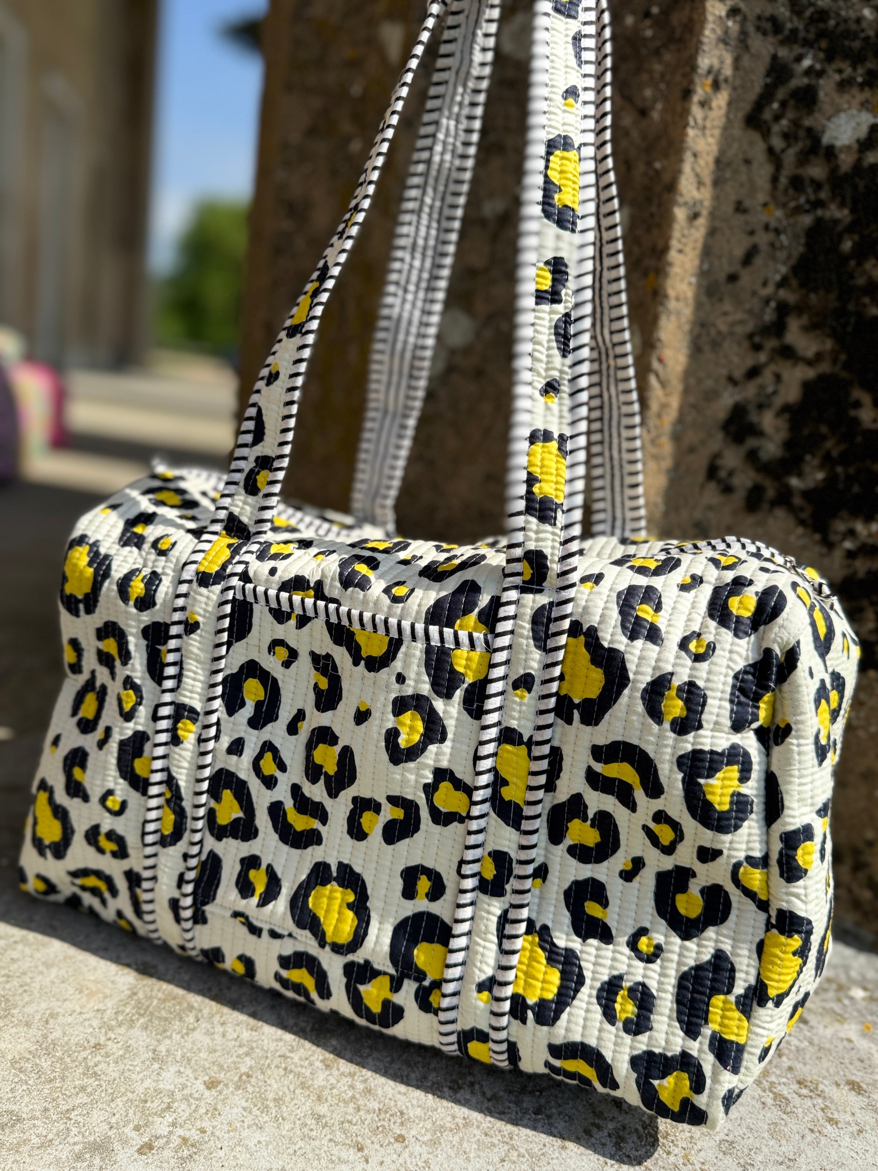 Electric Leopard Duffle Bag image 0