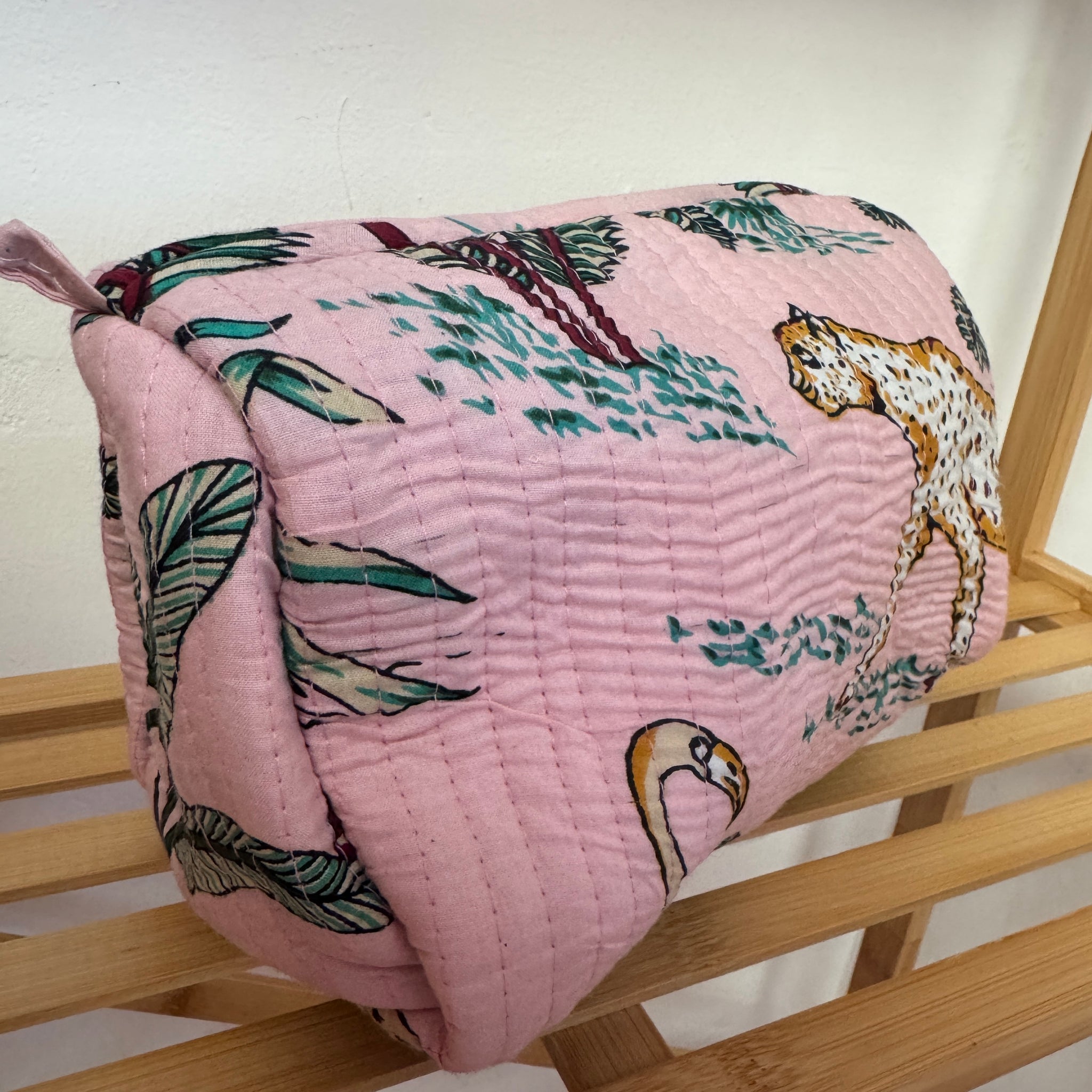 Pale Pink Jungle Set 3 Wash Bags image 0