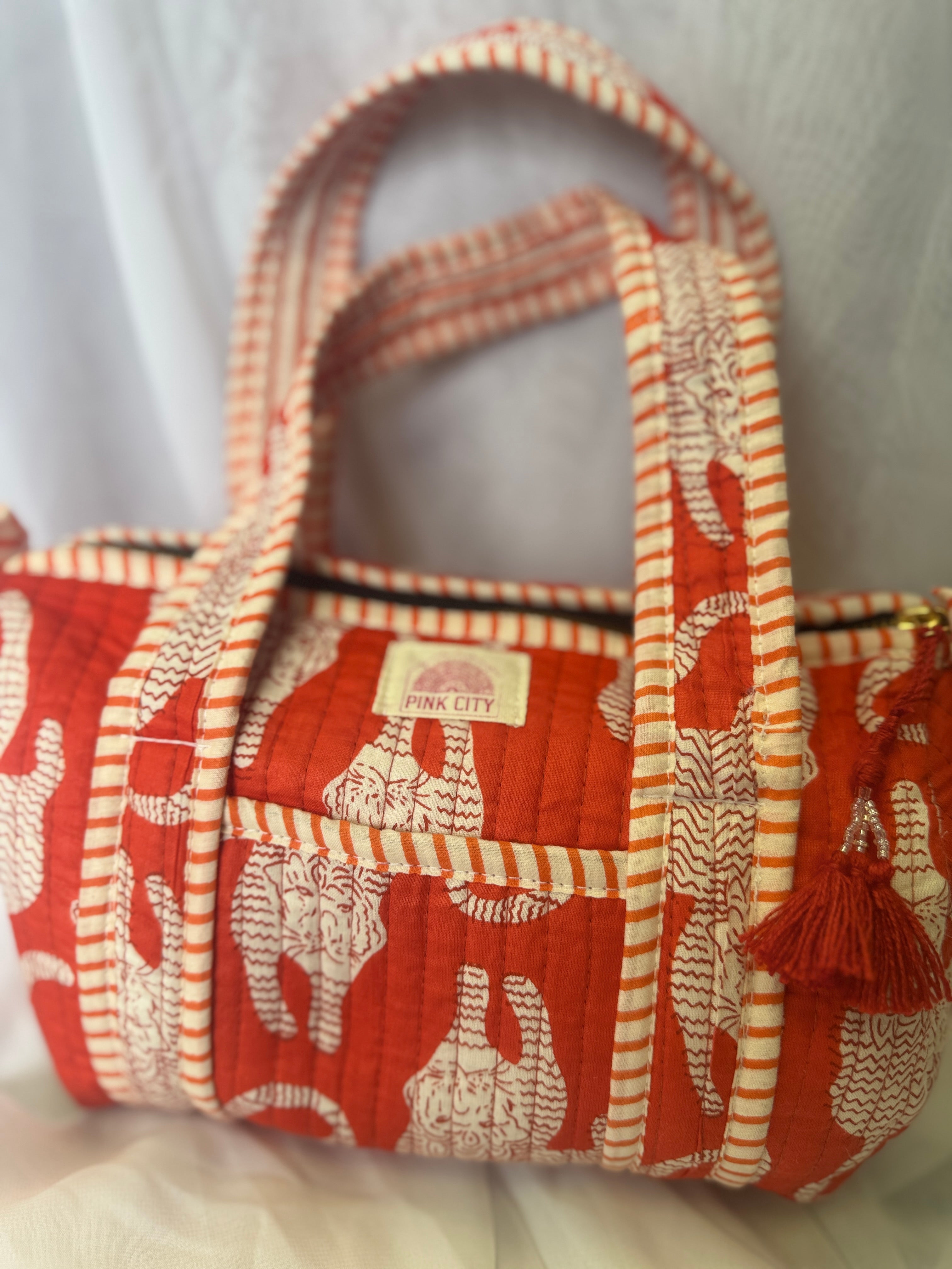 Mini Duffle - Orange Tiger Flame image 2