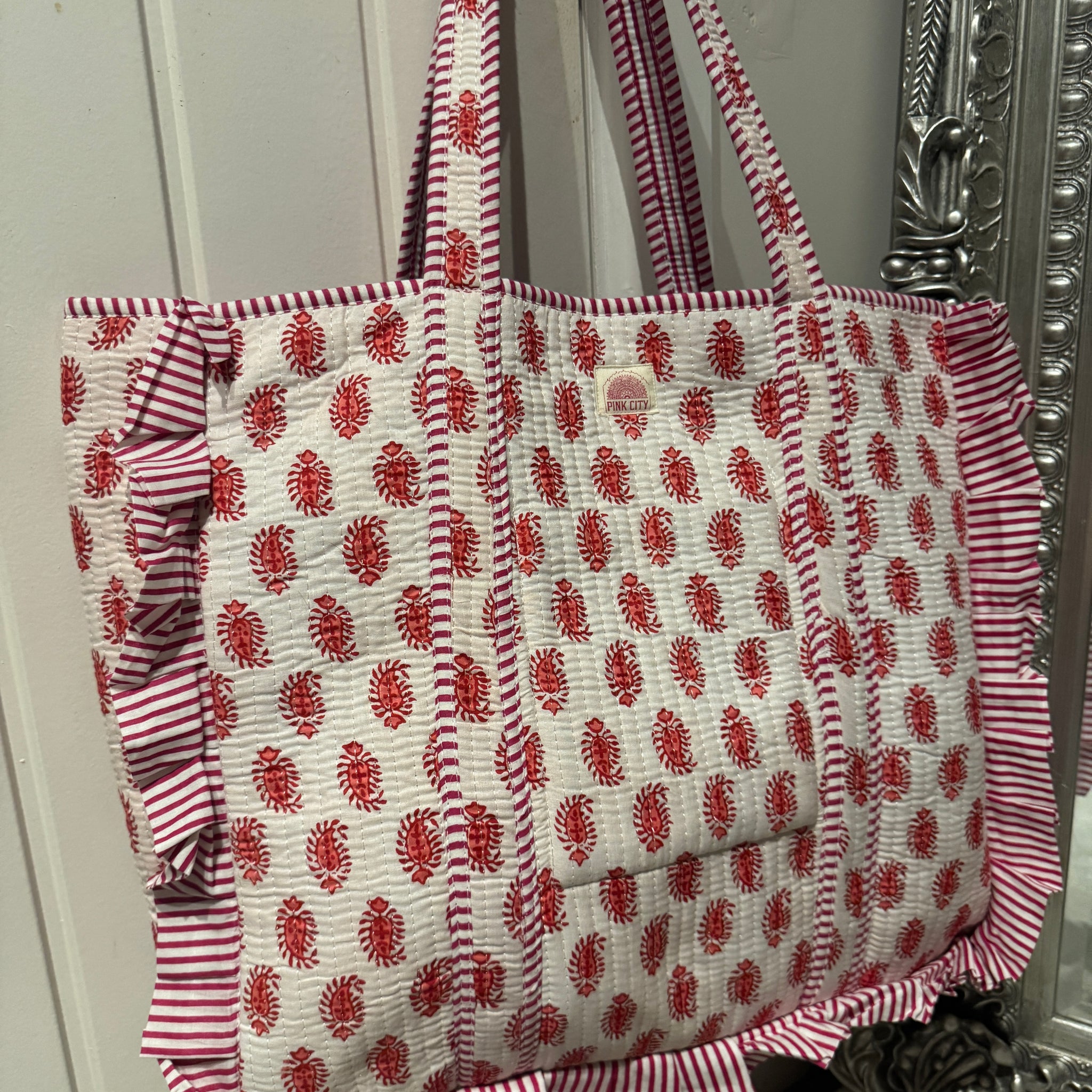 Pink Petal Frill Tote  image 0