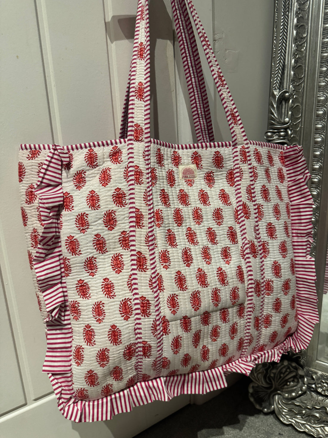 Pink Petal Frill Tote  image 0