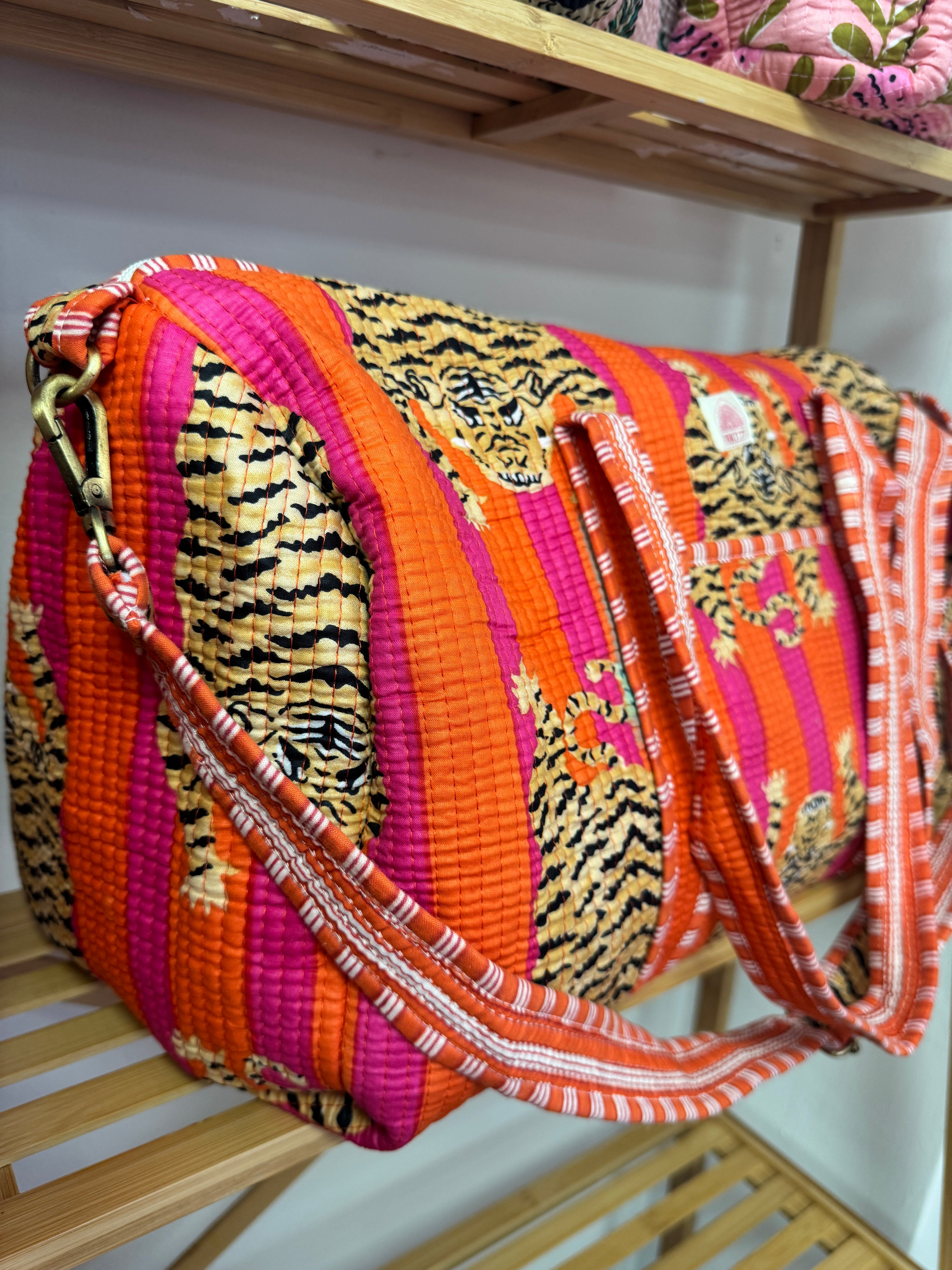 Orange & Pink Tibetan Tiger Weekend bag image 2