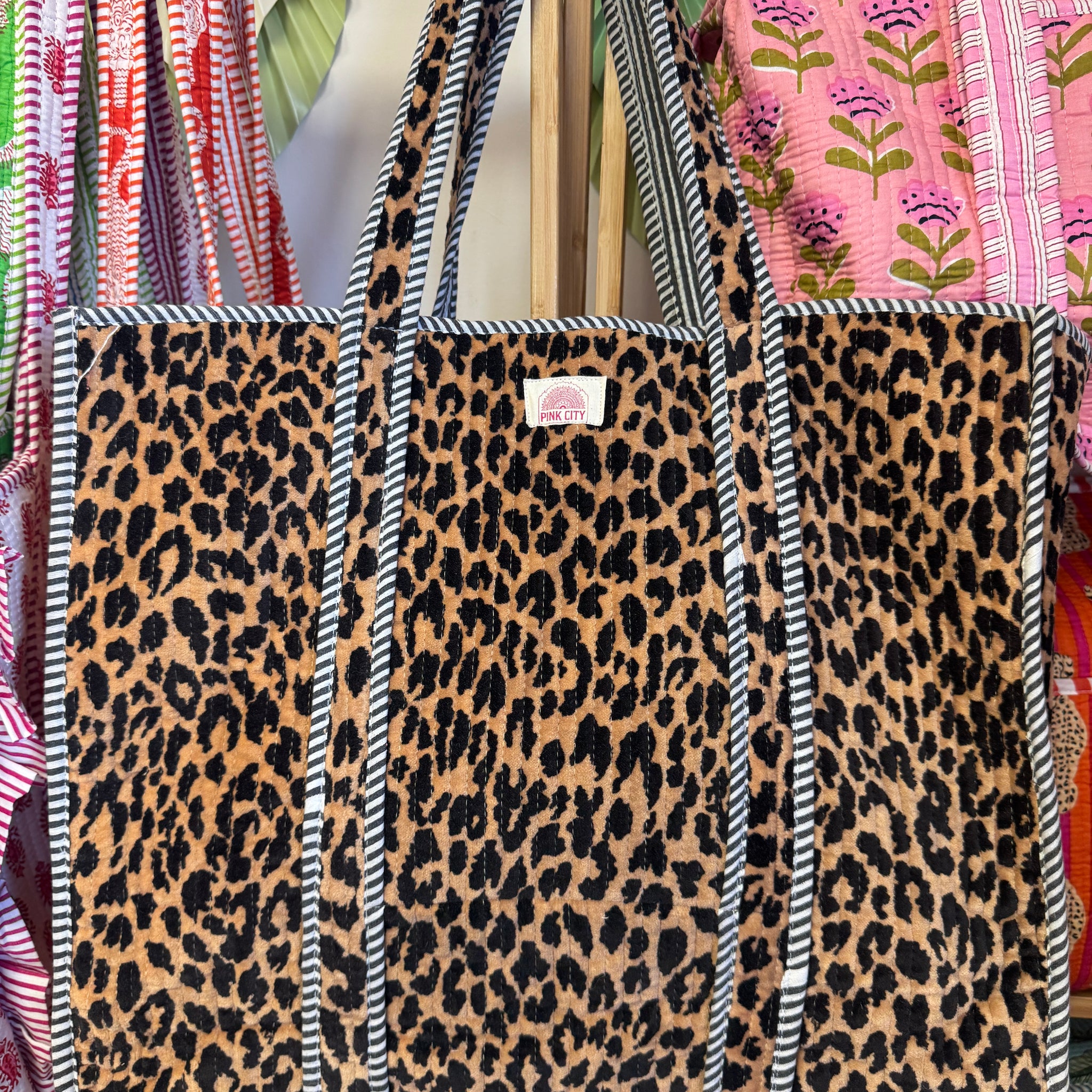 Velvet Leopard Tote  image 0