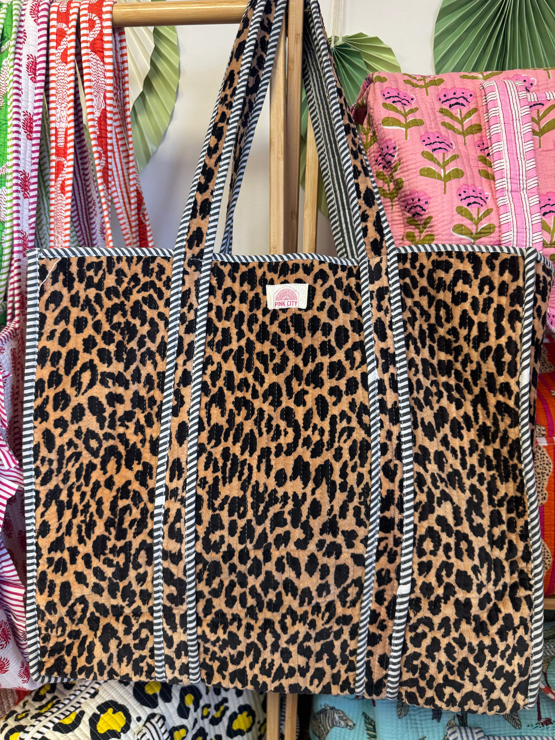 Velvet Leopard Tote  image 0