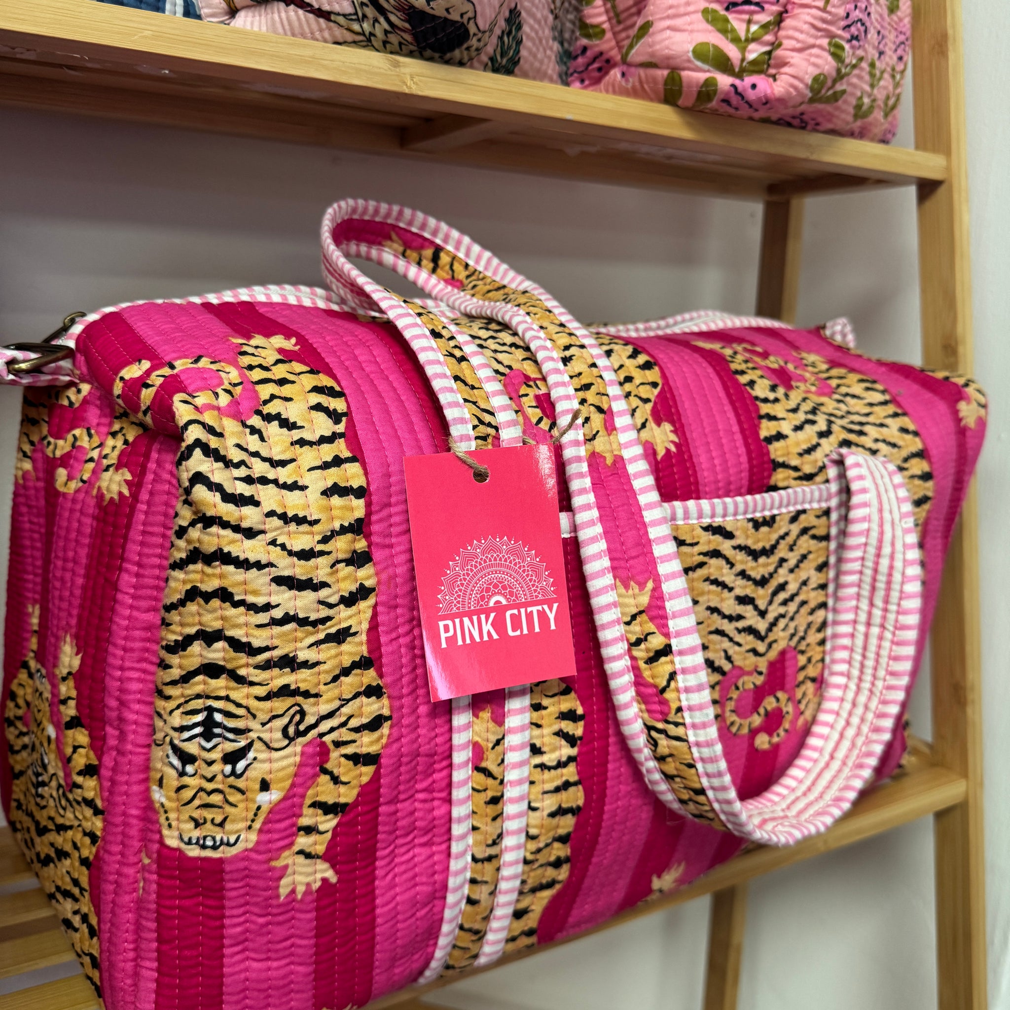 Pink Tibetian Tiger Weekend Bag image 0