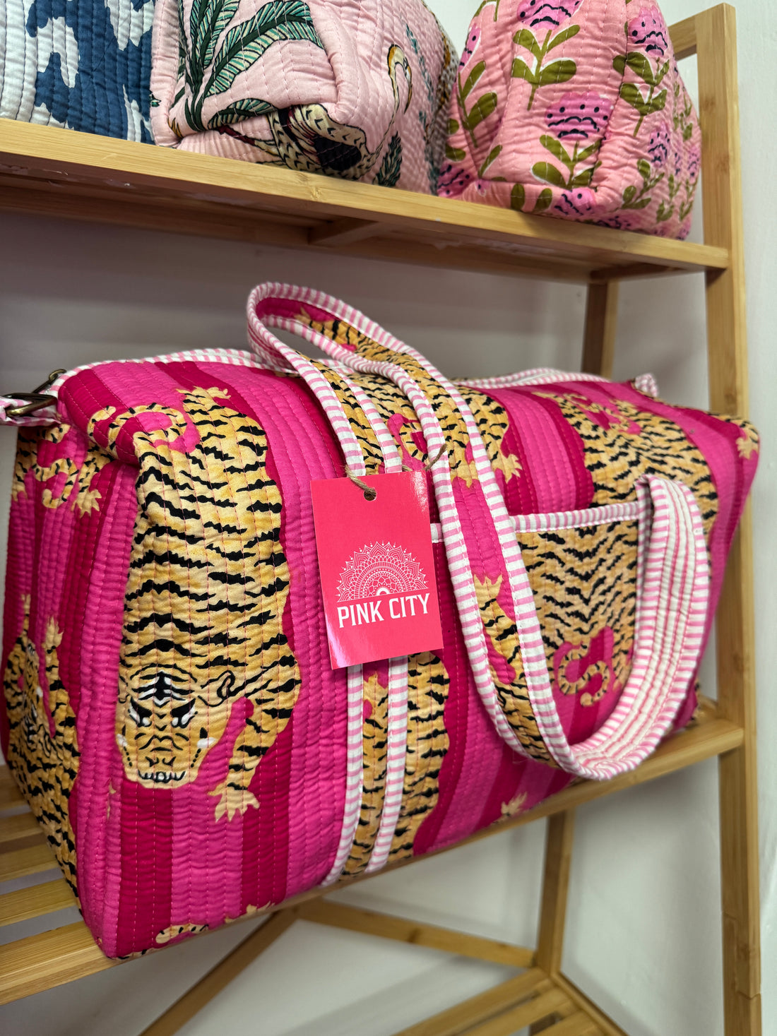 Pink Tibetian Tiger Weekend Bag image 0