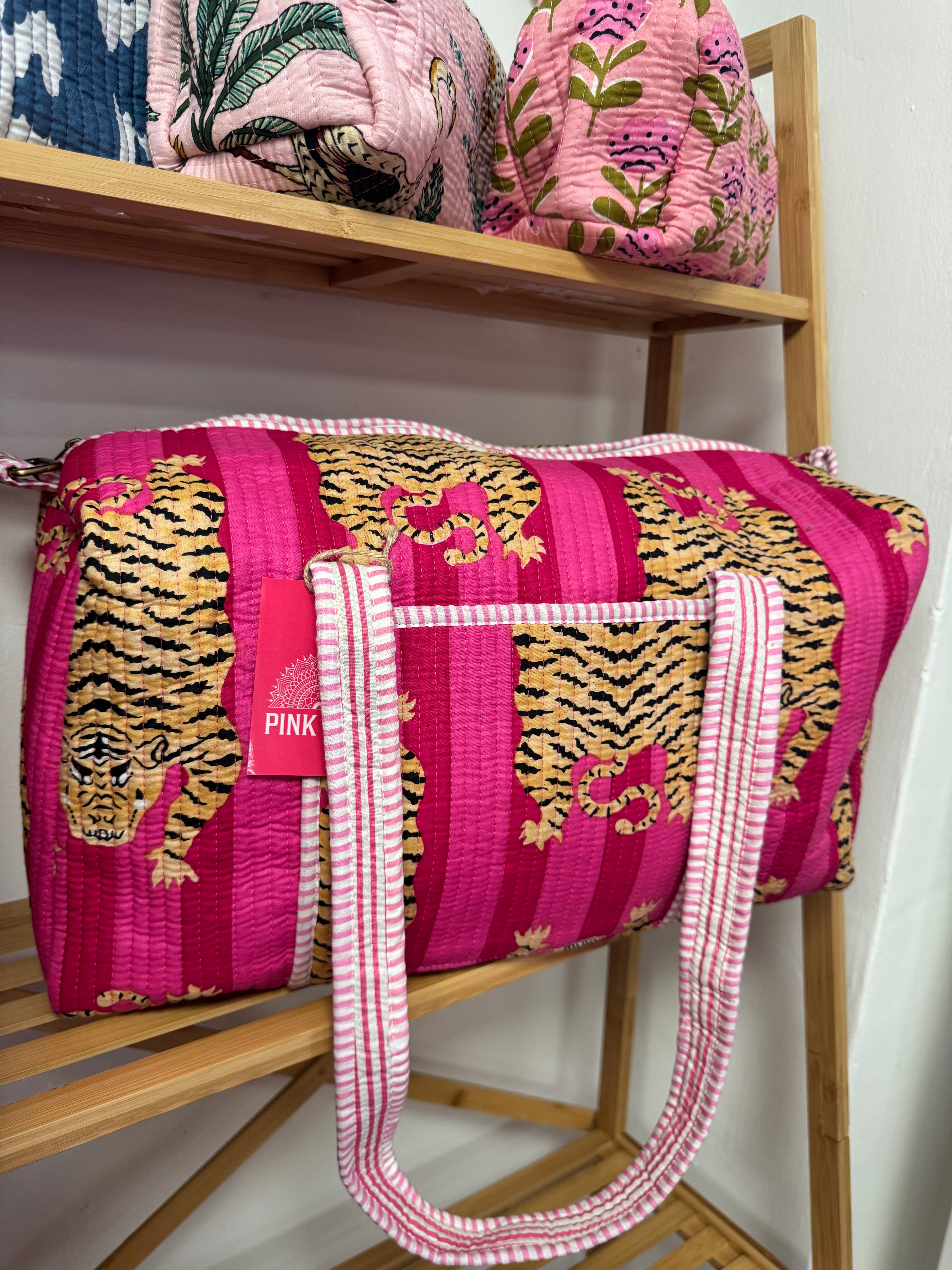 Pink Tibetian Tiger Weekend Bag image 1