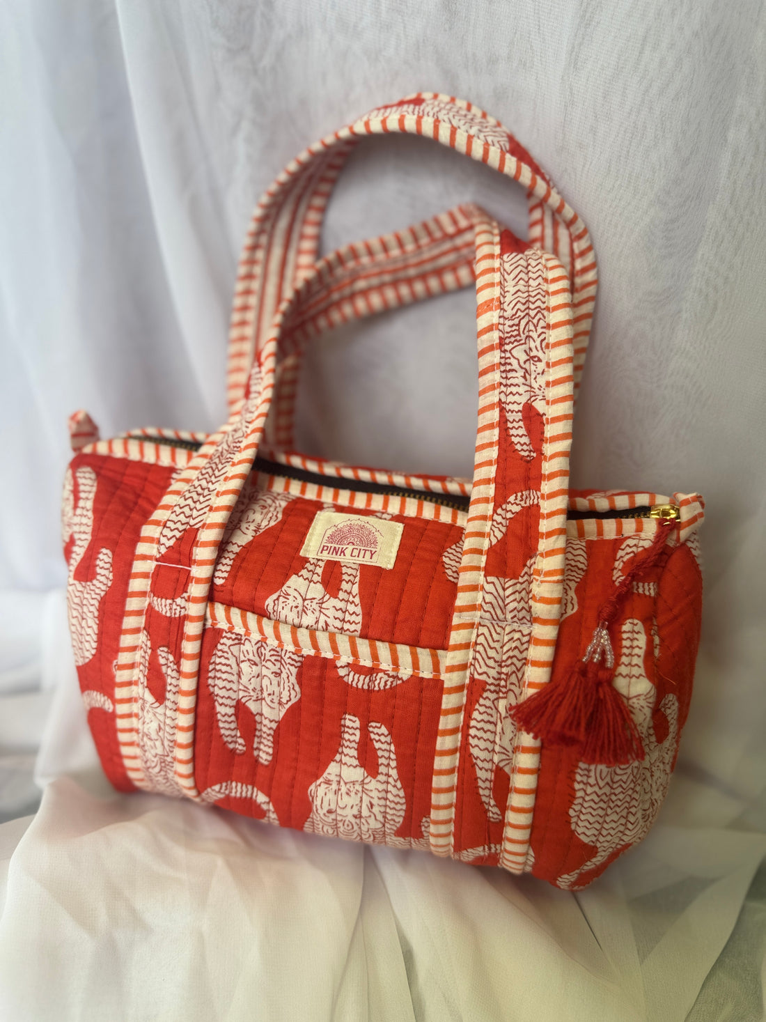 Mini Duffle - Orange Tiger Flame image 0