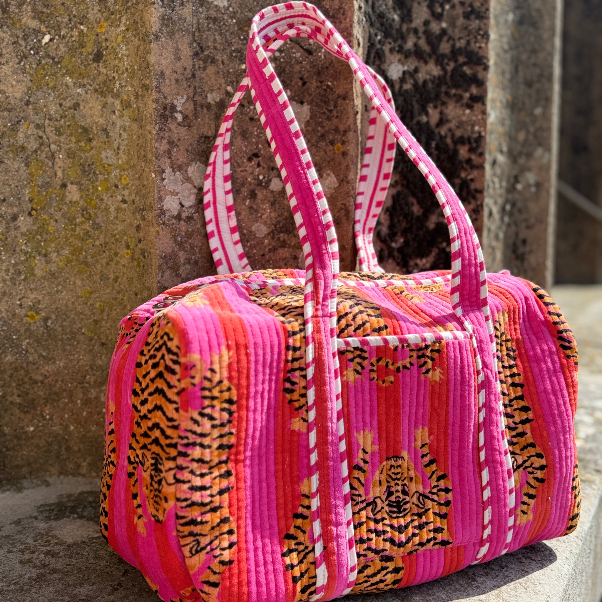 Pink Prowl Tiger Duffle Bag image 0