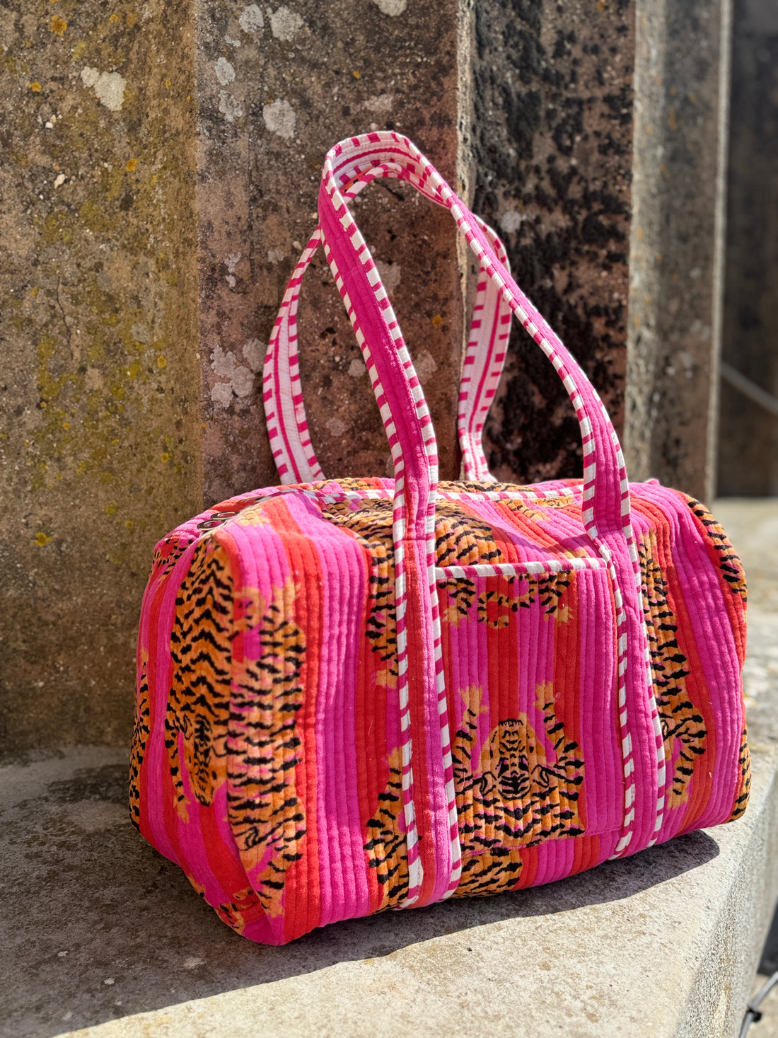  Pink Prowl Tiger Duffle Bag image 0