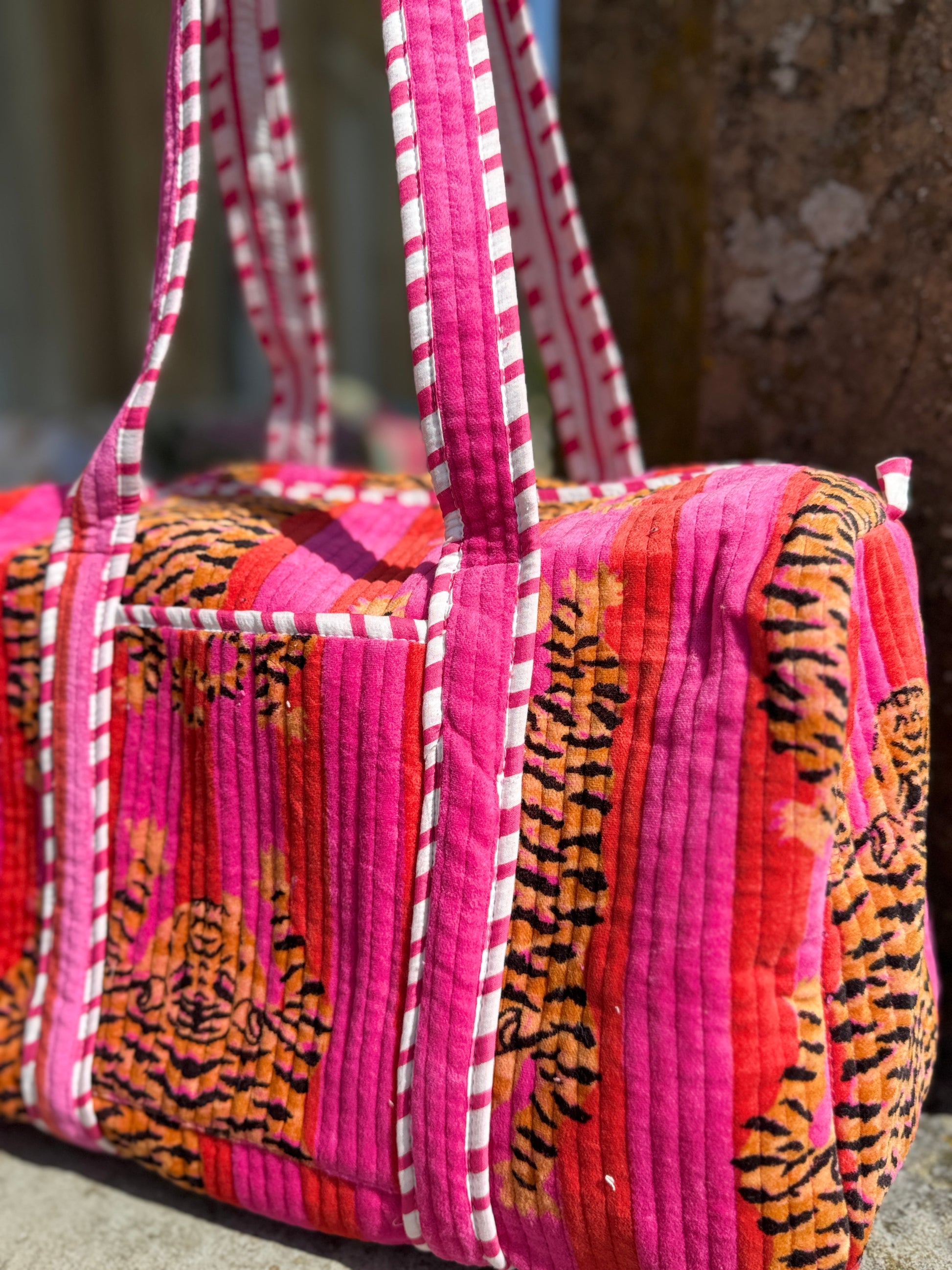  Pink Prowl Tiger Duffle Bag image 1