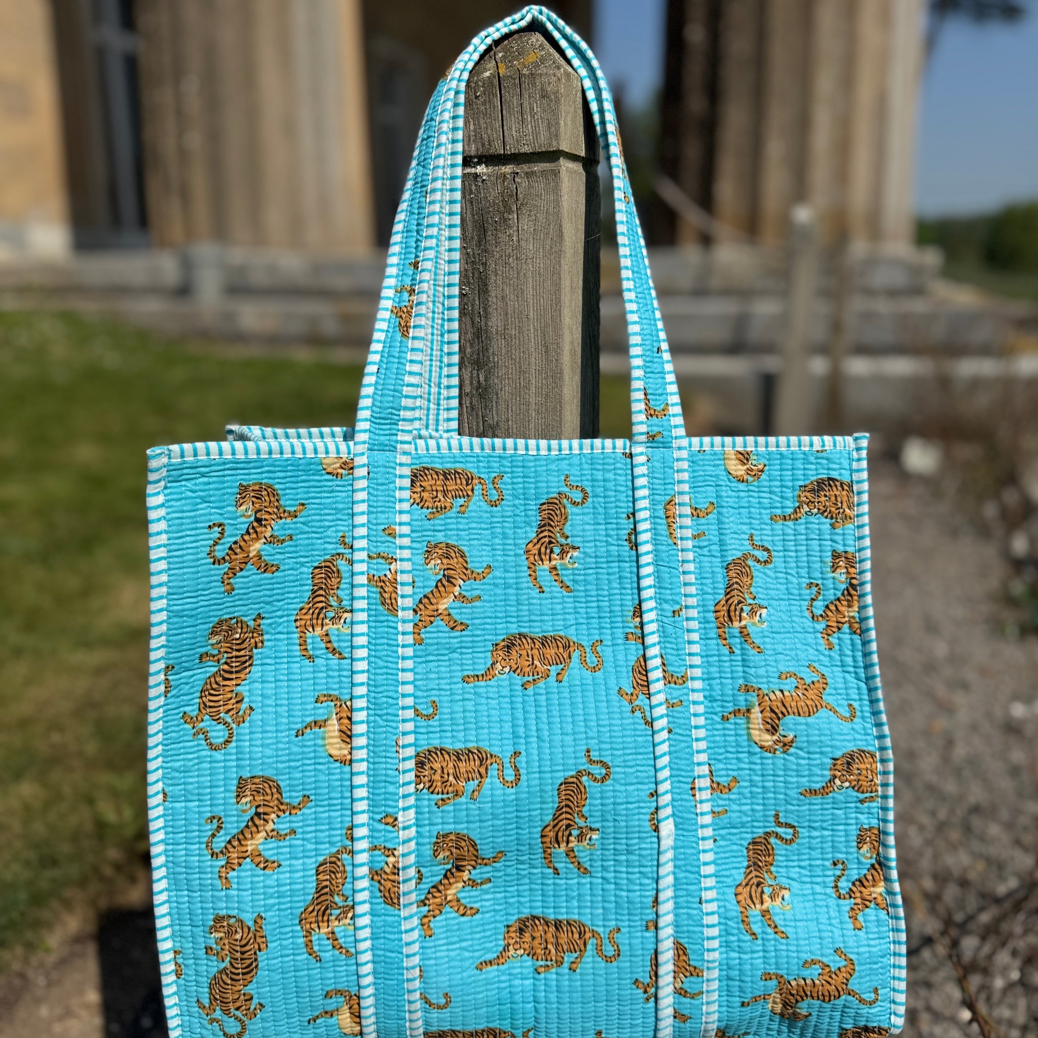 Wild Thing Blue Reversible Tote image 0