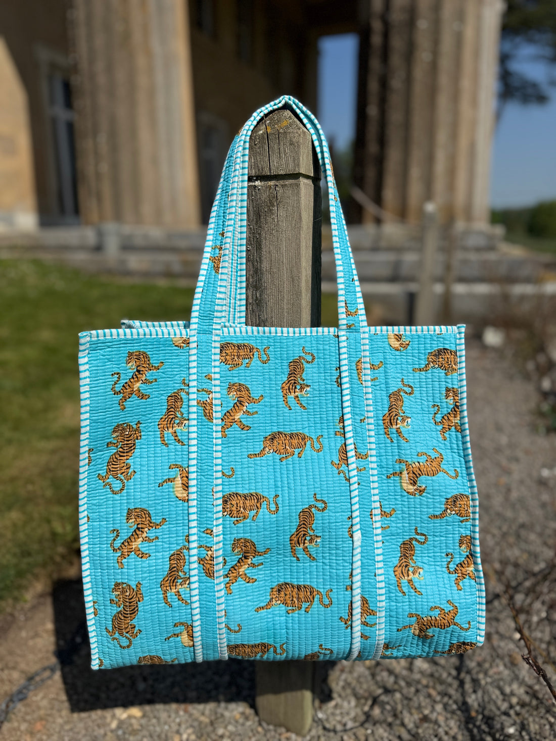 Wild Thing Blue Reversible Tote image 0