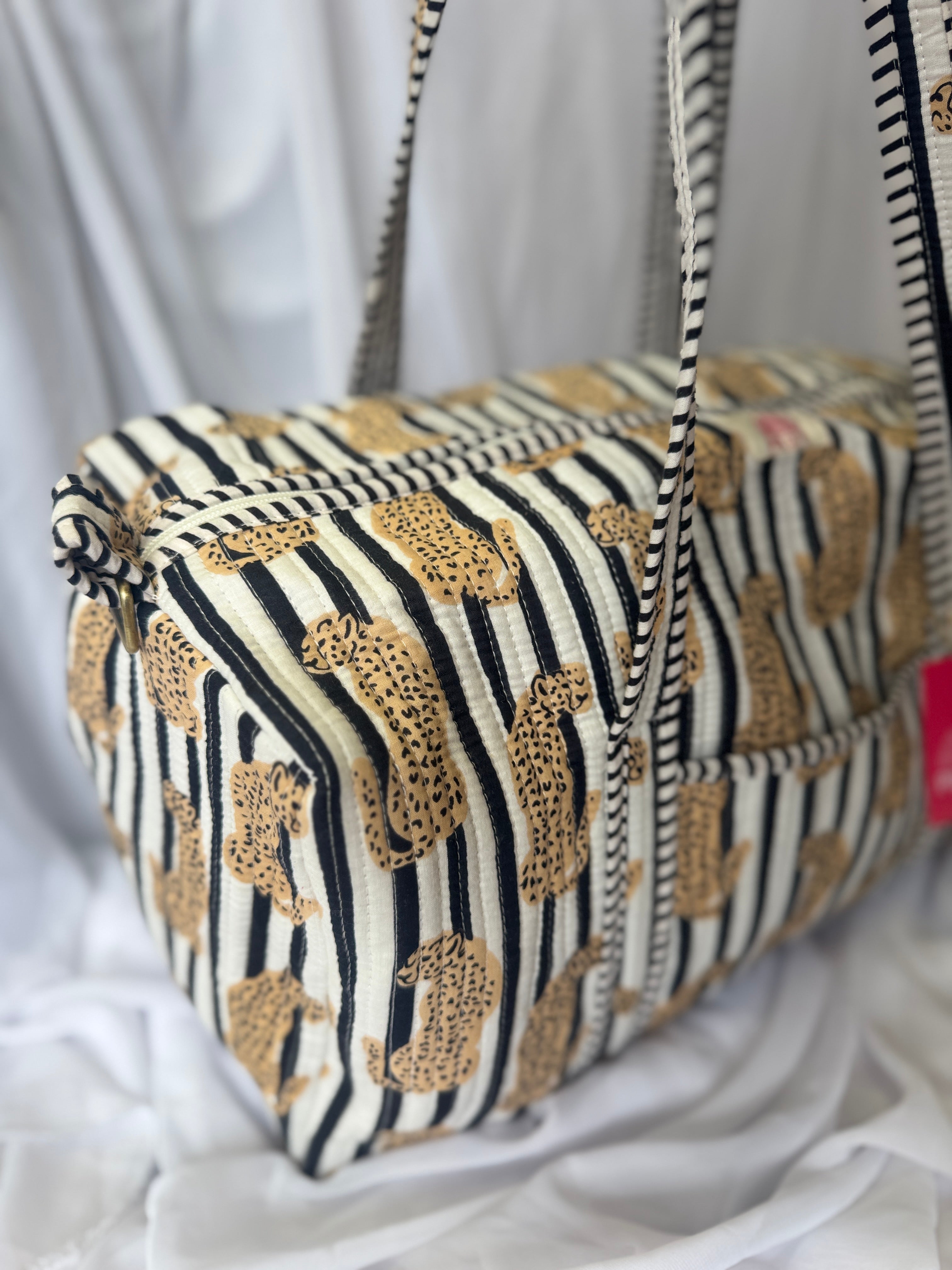 Leopard Monochrome Weekend Bag image 1