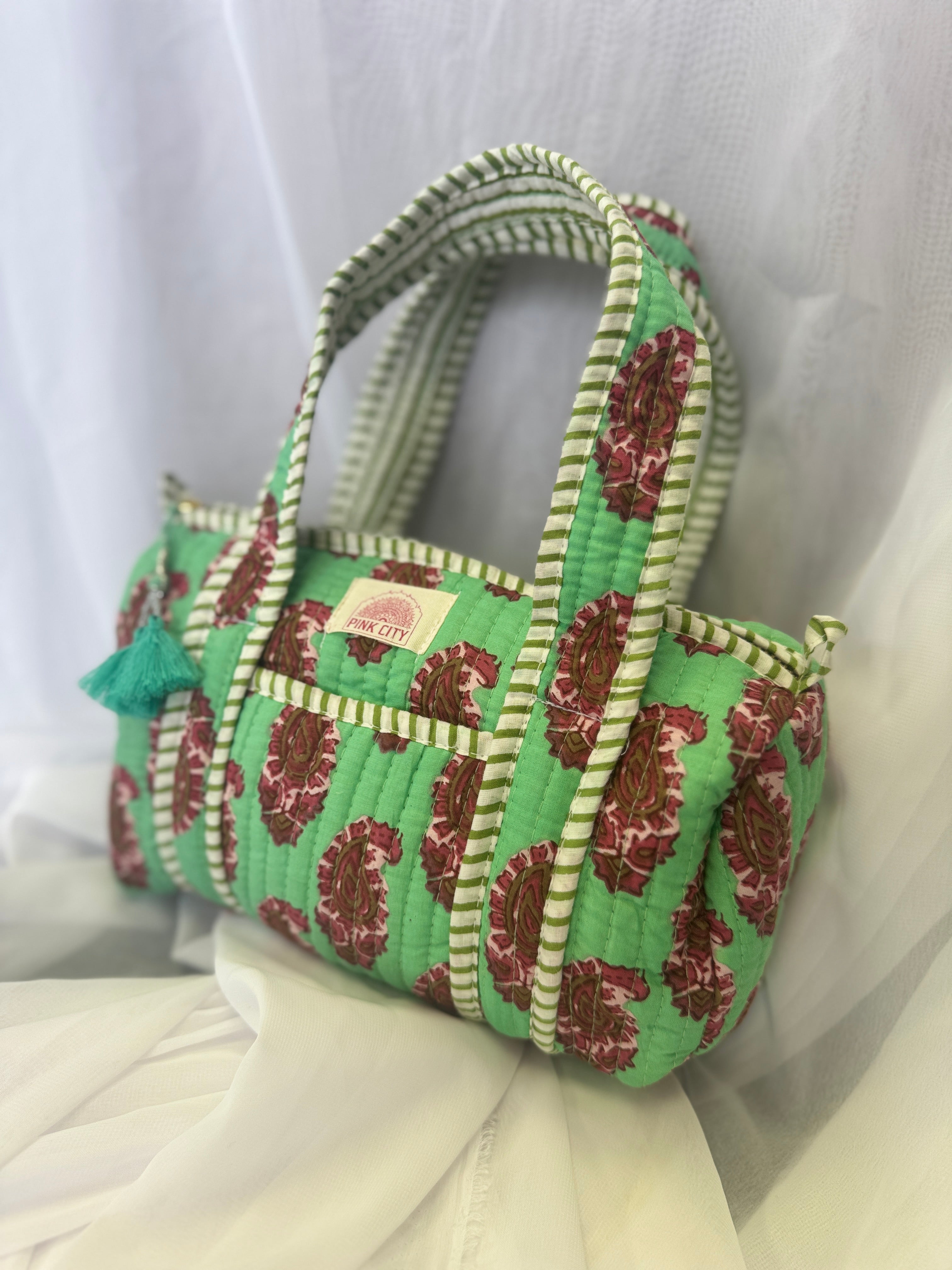 Mini Duffle - Green floral  image 2