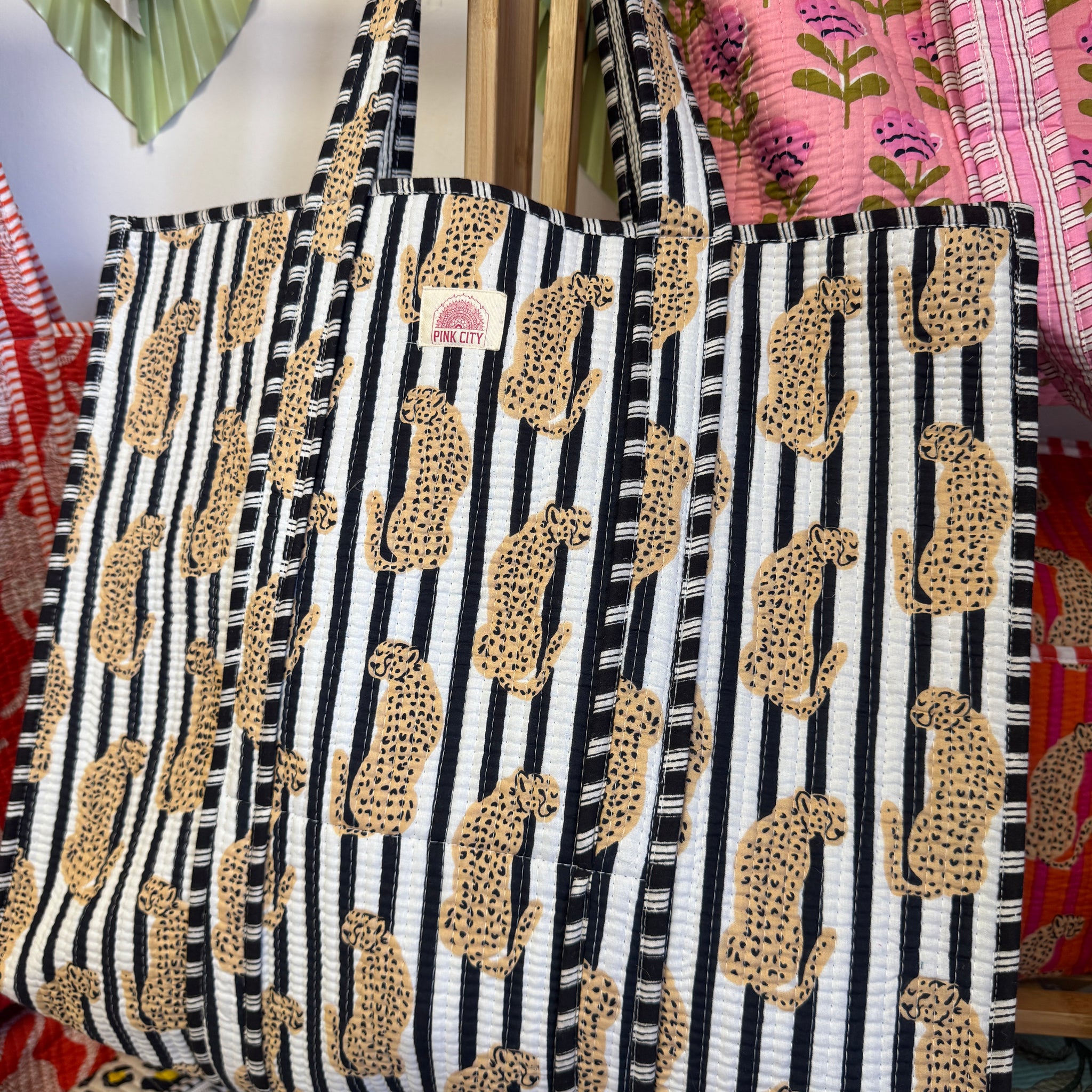 Black & White Cheetah Tote image 0
