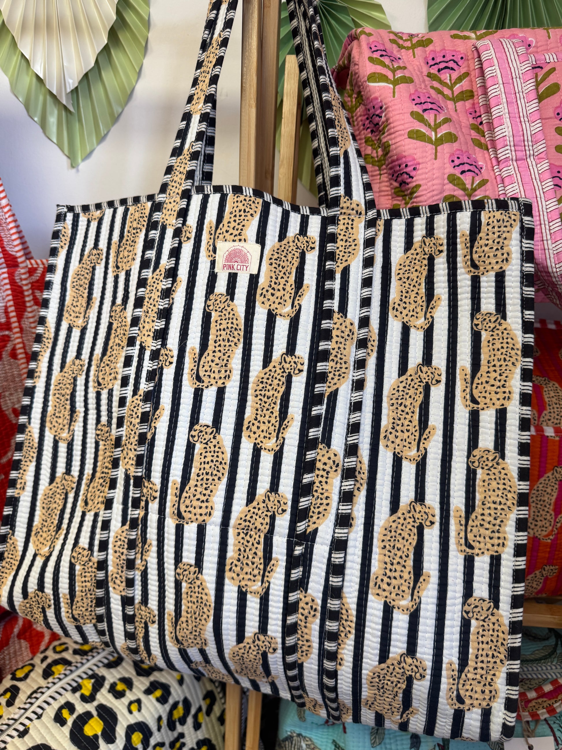 Black & White Cheetah Tote image 0
